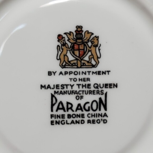 Paragon Demitasse (small) Teacup and Saucer Yellow Roses - Picture 8 of 10